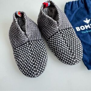 Bombas toddler gripper slippers charcoal